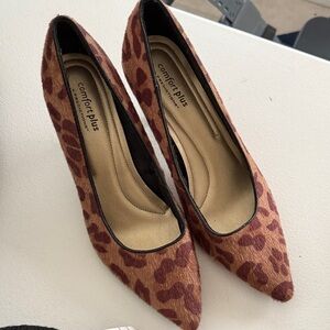 Comfort Plus by Predictions Leopard Print Heels